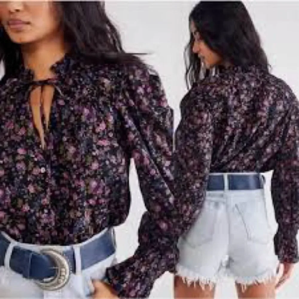 Free People Meant to Be Blouse Size Small